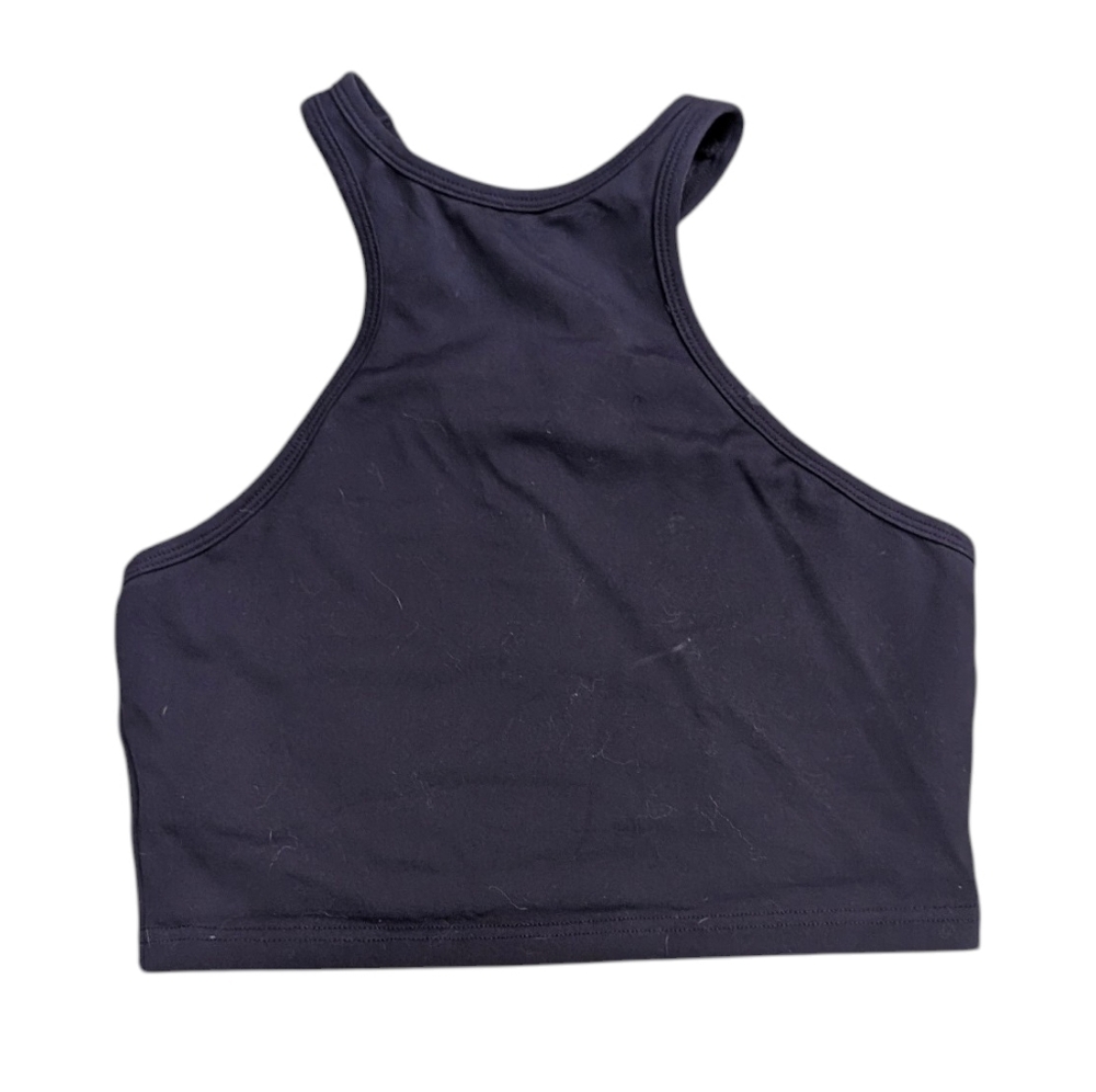 Levavi Amelia T-Strap High Neck Racerback Bra Crop Top Juniper Size Medium